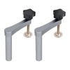 2PCS 20mm Bench Dog Clamps Adjustable Benchtop Quick Clamp Aluminum