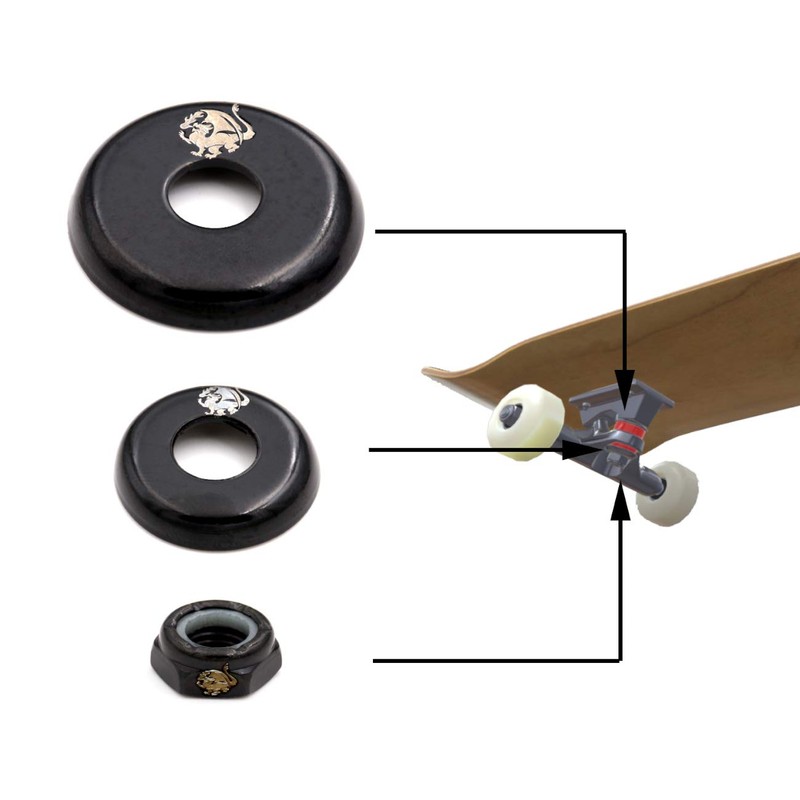 Skateboard Kingpin Nuts Truck Cup Washer Replacement Kit for Skateboard
