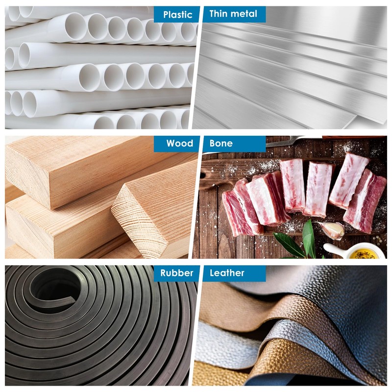 40Pcs Scroll Saw Blades 5-Inch Plain End Replacement Kit 10TPI