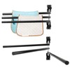 HDYEGY 2 Pack Saddle Pad Rack with 3 Bar,Wall Mounted