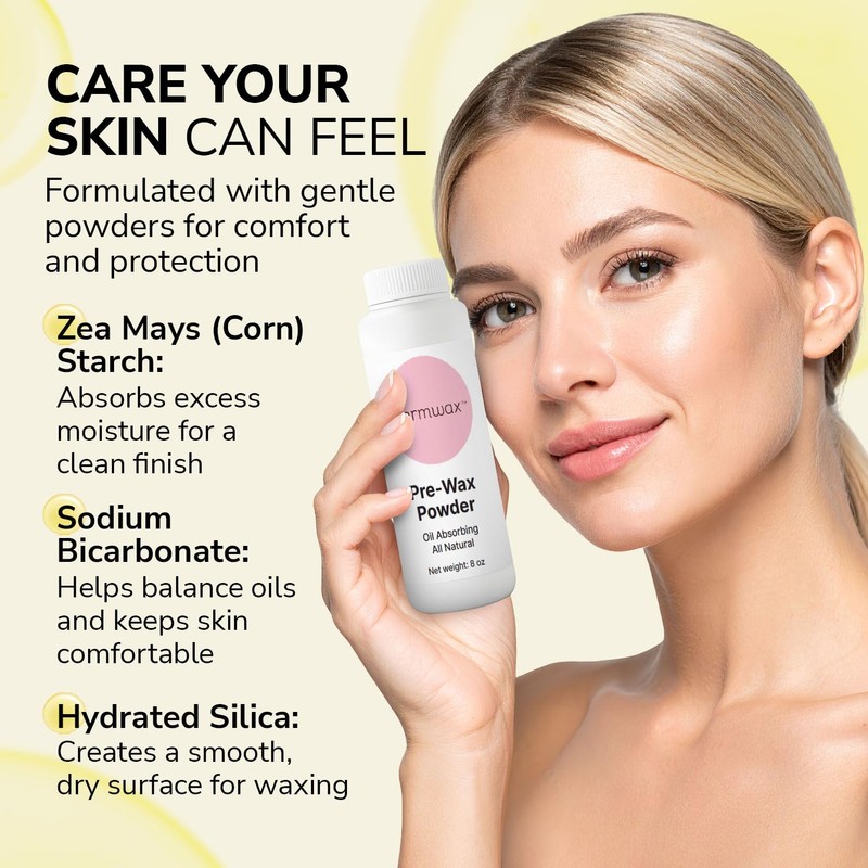 Dermwax Pre Wax Powder 8 oz – Talc Free Powder