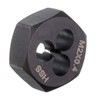 sourcing map Hex Threading Die M2 x 0.4 Metric Thread