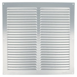 Amig - Square Aluminium Grille | Vents for Air Outlet | Ideal for Kitchen and Bathroom Ceiling | Dimensions: 300 x 300 mm | Colour: White
