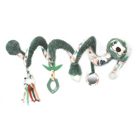 Les Déglingos Chillos Le Sloth Activity Spiral - Infant Toy - Toy for Babies - Acoustic and Tactile Activities - 1 Set - Green - Approx. 40 cm Unfolded