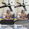 15 Pack Ceiling Fan Filters for Blades, Activated Carbon Filters,Easy
