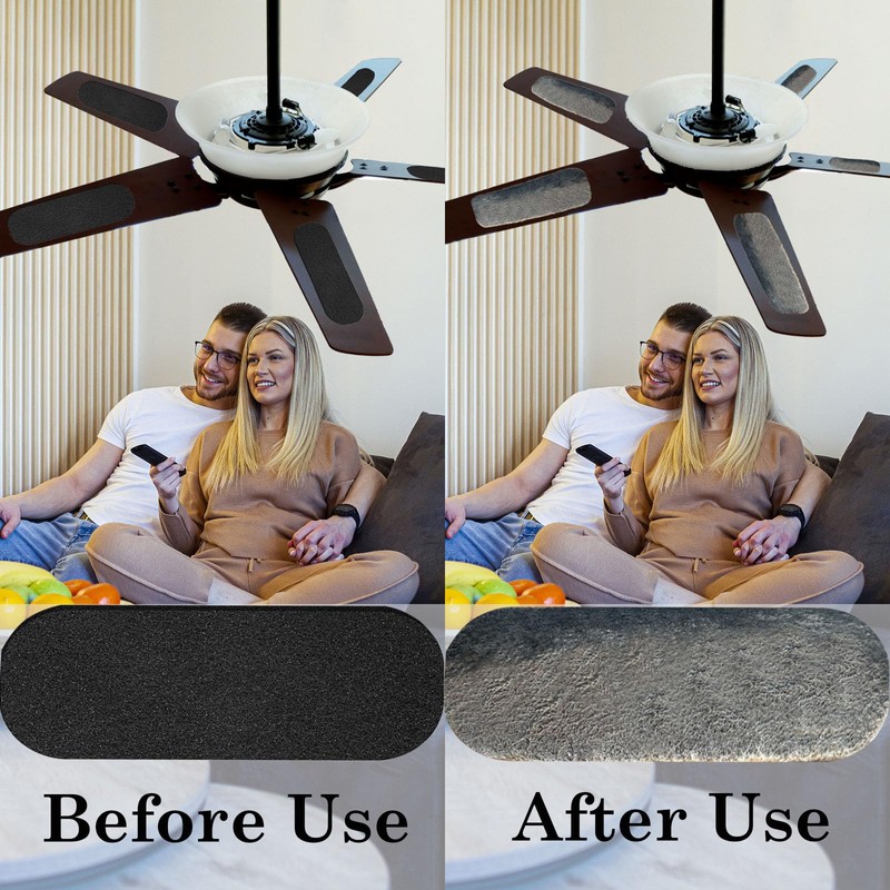 15 Pack Ceiling Fan Filters for Blades, Activated Carbon Filters,Easy