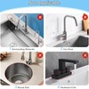 Silicone Sink Splash Guard Mat with Slanted Design,24*5.5 Inch Large