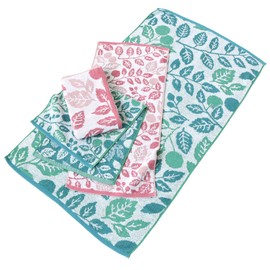 ［無撚糸ジャガード（エミリア）］ フェイスタオル ブルー