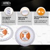BGTEC Diamond Granite Turbo Blade,2pcs 3"/75MM Cutting Disc for Concrete,