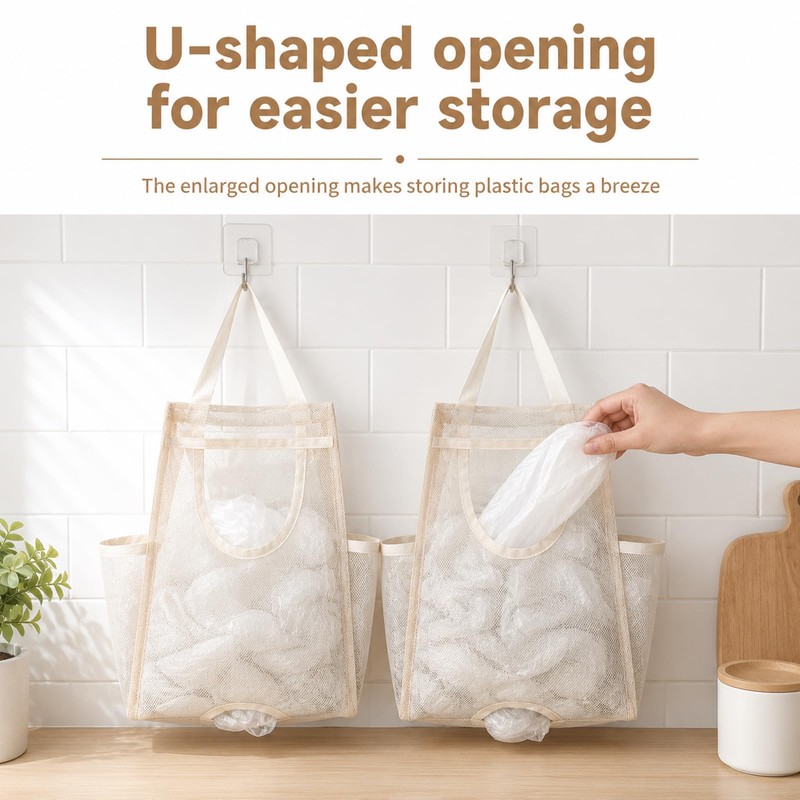 1 Pc Plastic Bag Holder, Trash Bag Holder Dispenser
