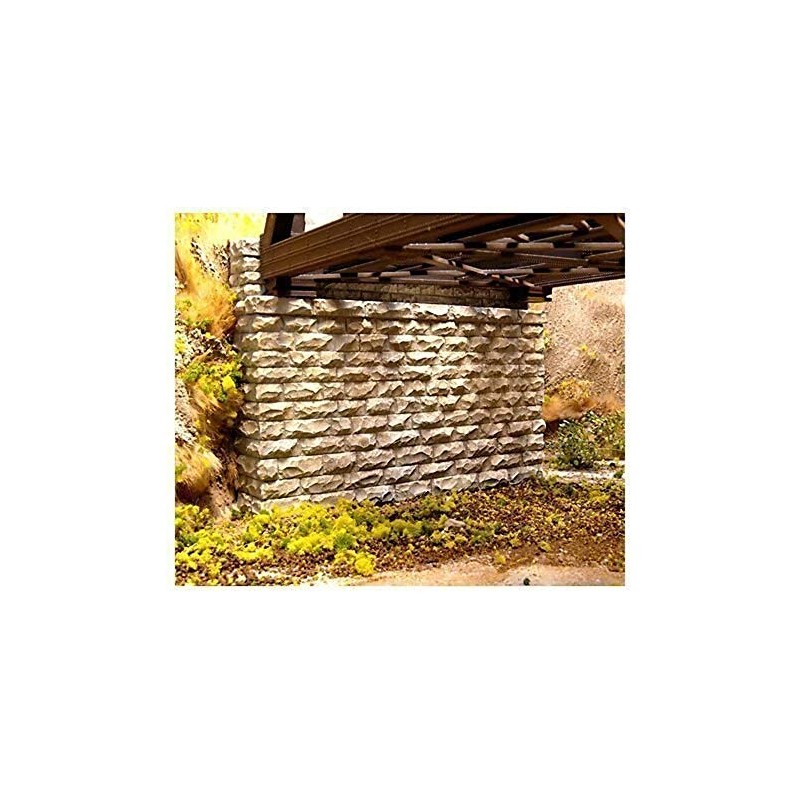 Chooch Enterprises HO Scale Double Cut Stone Bridge Abutment