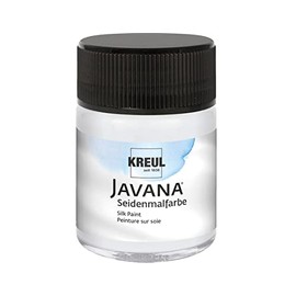 KREUL 814650 - Javana Mischweiß im 50 ml Glas, fließend - flüssige Seidenmalfarbe zum Ausmischen von Pastelltönen