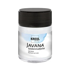 KREUL 814650 - Javana Mischweiß im 50 ml Glas, fließend - flüssige Seidenmalfarbe zum Ausmischen von Pastelltönen