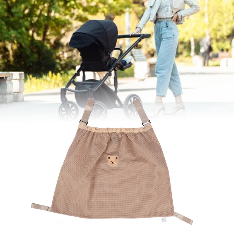 Storage Bag Polyester Fiber Waterproof Multifunctional Stroller Organizer Diaper Bag