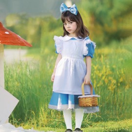 Formemory Alice Cosplay, Costume, Children's Costume, Maid Clothing, Dress, Apron Included, Headband Included, Dress, Halloween, Events, Cultural Festivals, School Festivals, Performance Clothes