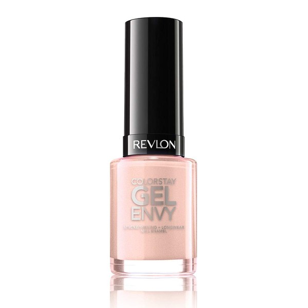 Revlon ColorStay Gel Envy Longwear Nail Polish, with Built-in Base Coat & Glossy Shine Finish, in Pink, 105 Bet On Love, 0.4 oz