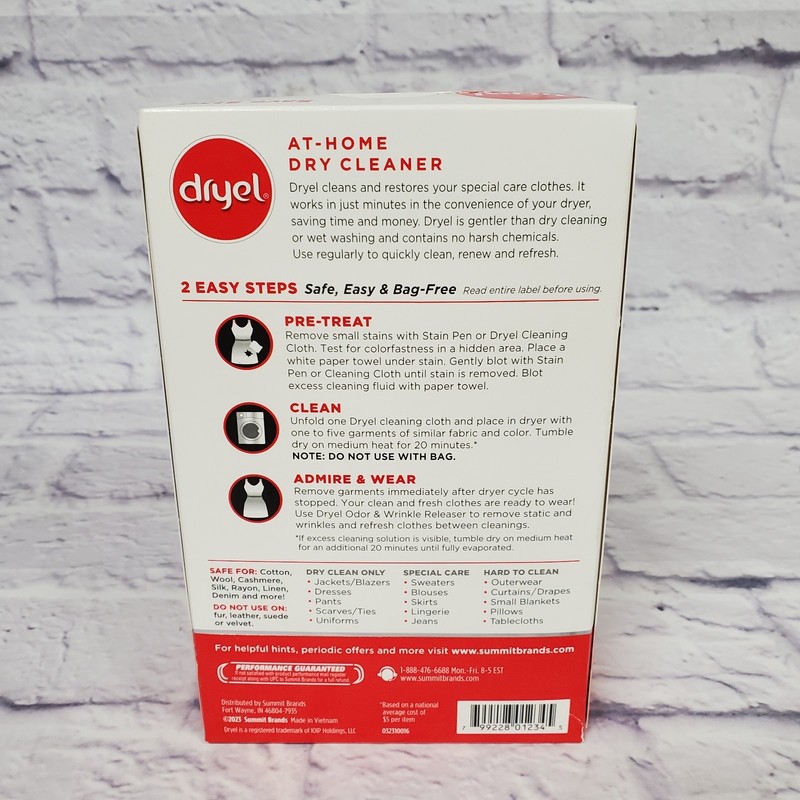 Dryel At Home Dry Cleaner New & Improved