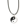 Leather Necklace with Yin Yang Pendant