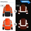 SKSAFETY Hi Vis Work Safety hoodie for Men - Class
