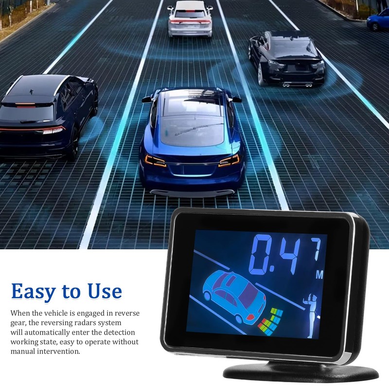 Mulcort Car Reverse Backup Parking Sensor Radar System, 8 Parking