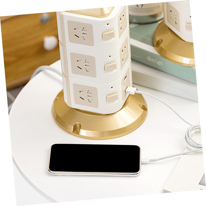Tofficu Multipurpose Extension with USB Charging Ports Power Cord Overload