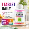 Vitamin B Complex Tablets - 8 Essential B Vitamins &