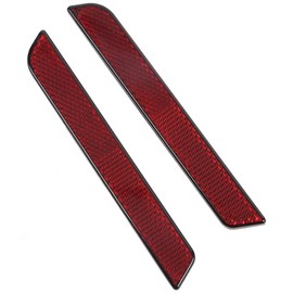 TCT-MOTORPARTS Saddlebag Latch Cover Red Reflector Fits For Harley Touring Model Hard Bags FLT FLHT Road King Street Glide ETC 1994-2013