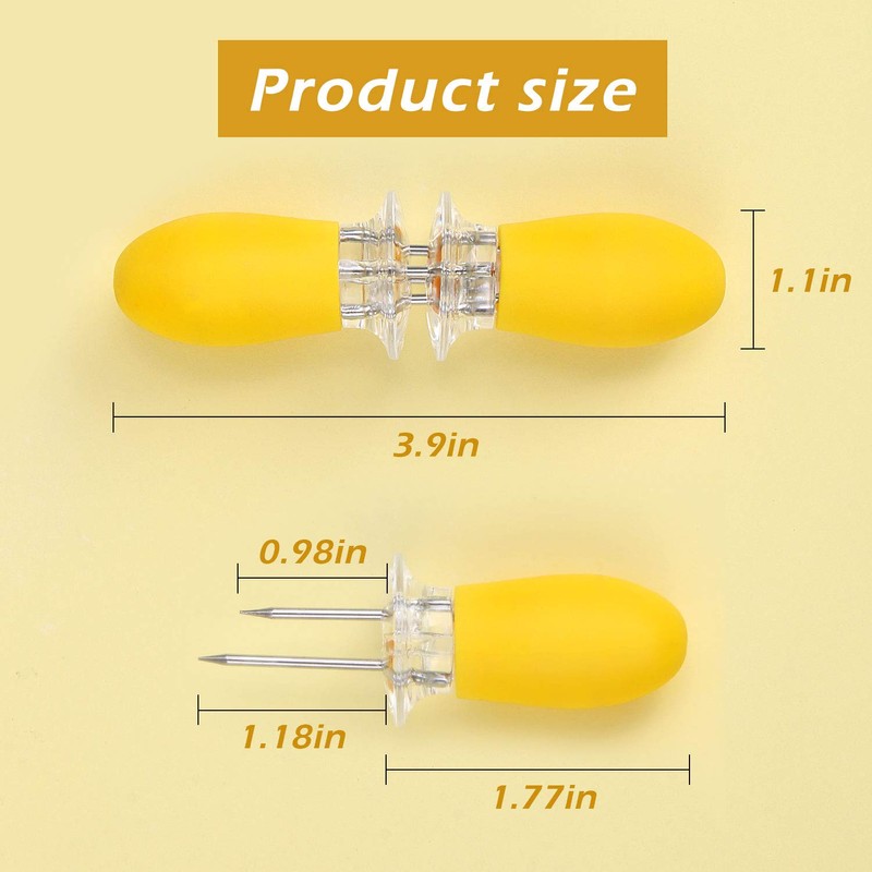 10Pcs/5Paris Corn Holders Corn on The Cob Stainless Steel Corn
