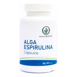 Alga Espirulina Cápsulas Sin Conservadores 50 G 100 Cap