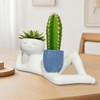 JEAMZHU Lazy Guy Planter,Funny Plant Pots with Planter with Drainage