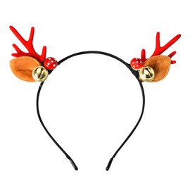 Christmas Headbands for Women Girls Deer Antlers Headband Head Band for Christmas Reindeer Antler Headband Hair Bands for Women's Hair Non Slip Deer Antler Ears Headband Christmas Hair Accessories