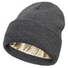 HEOUCH Women's Beanie Hat, Unisex Winter Hat, Soft Satin Lined