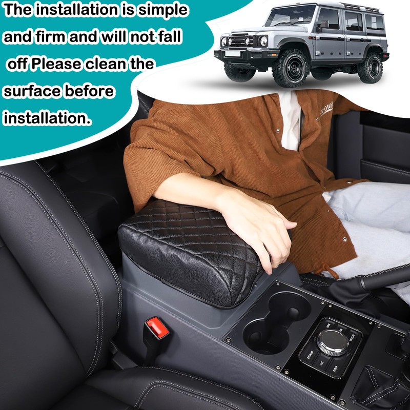 Hudiriy Center Console Protector Pad Automobile Armrest Box Cover Compatible