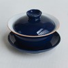 ZHCHSH Bowl 6oz/180ml Blue Glaze Porcelain Cup with Saucer and