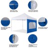 COOSHADE Instant SunWall 8x8 SideWall for Pop up Canopy Tent,