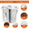 DYNAMI 304 Stainless Steel Containers With Lid,202oz Airtight Flour Container