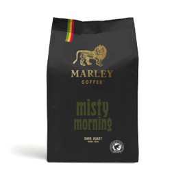 Marley Coffee Strong Dark Roast Espresso Coffee Beans 227g - Misty Morning Blend - From The Family Of Bob Marley - Rainforest Alliance Certified - For All Coffee Machines