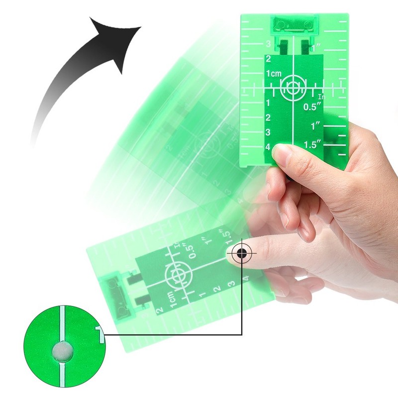 Huepar Green Laser for Brightness, Simple Light Receiver Plate, Target