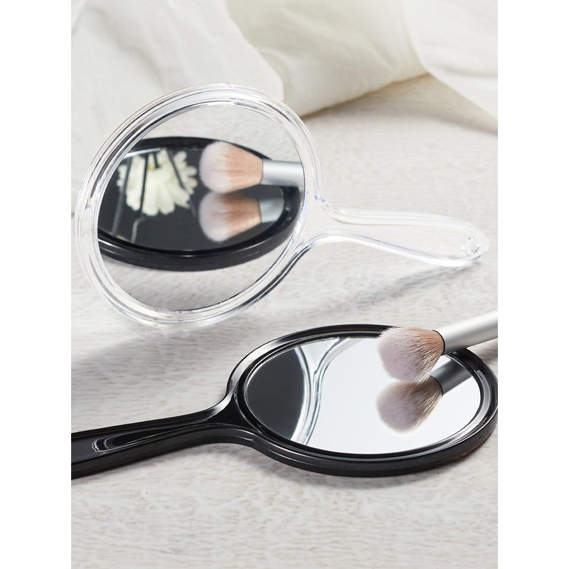 Macaki Hand Mirror, Double-Sided 1X/15X Magnifying Mirror with Handle, Acrylic,