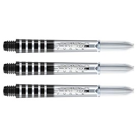 WINMAU Prism Force Clear Medium Polycarbonate Dart Stems - 1 Set Per Pack (3 Shafts Total)