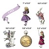 Alice in Wonderland Decor Tea Party Decorations Cardboard Cutouts 5PCS