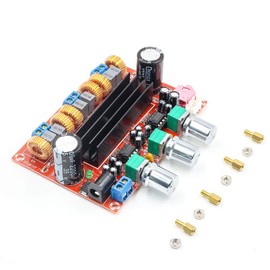 Hailege TPA3116D2 200W 2.1 Channel Digital Audio Power Amplifier, H-1-1202 Part Number, 3 Channels, Adjustable Volume, 12-24V DC Input, 4-8 Ohm Output