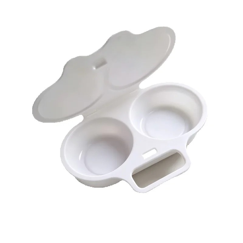 Dual-Cavity Microwave Egg Cooker for Quick Meals – Food-Grade Plastic