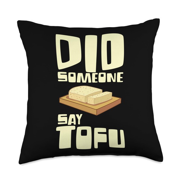 Tofu Food Asian Soy Vegan Recipe Throw Pillow
