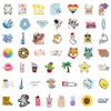 FMOST Stickers for Water Bottles, 100pcs Refreshing Vinyl Waterproof Stickers