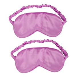 LALAFINA 2pcs Sleep Eye Mask Double-sided Silk Blindfold for Comfortable Sleeping for Travel and