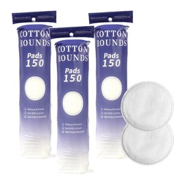 Luxury Cotton Wool Pads for Skincare - 450 Pack Dual-Sided Makeup Remover Pads - Soft Lint-Free & Tear-Resistant Cotton Rounds for Face, Cleansing & Nail Polish Removal