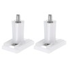 uxcell 2Pcs Toilet Seat Cover Hinge, 36mm Blind Hole Rectangular
