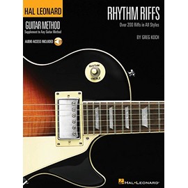 Hal Leonard Rhythm Riffs Guitar Method Book with Online Audio