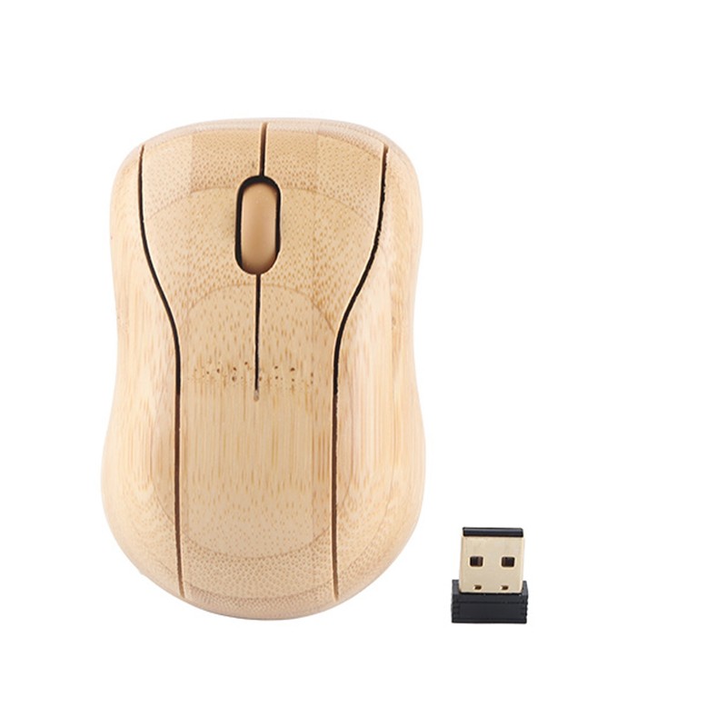 Computer Wireless Devices 2.4GHz Wireless Connection Plug and Play Bamboo